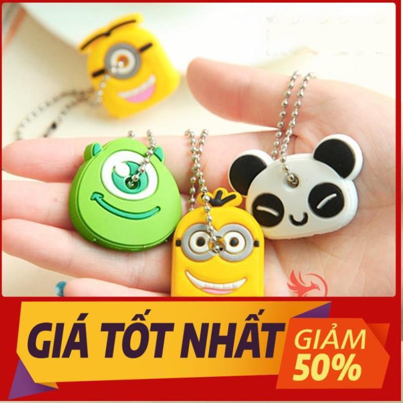 Móc khóa bọc chìa khóa hình thú hoạt hình dây đẹp dễ thương ngộ nghĩnh cute đáng yêu silicon