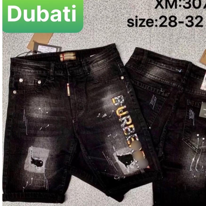 QUẦN JEAN NAM, QUẦN SỌT LỬNG THÊU CHỮ WASH RÁCH CHUẨN SOÁI KA- DB 3074- DUBATI FASHION