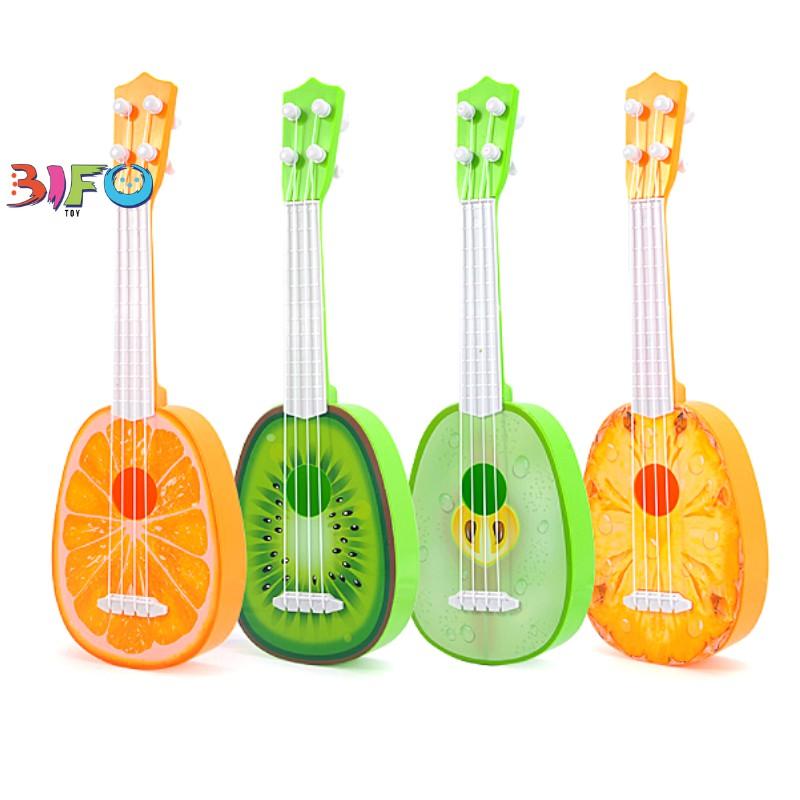 Đàn ukulele mini hoa quả quà tặng giúp bé phát triển tài năng âm nhạc