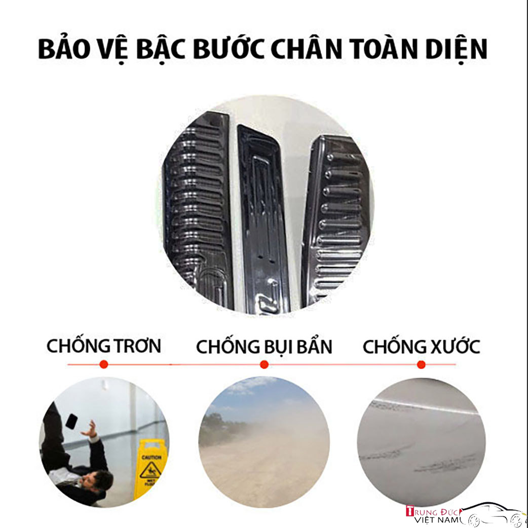 Ốp bậc cửa Titan dành cho xe ô tô TOYOTA FORTUNER - Hàng Chính Hãng TDVN