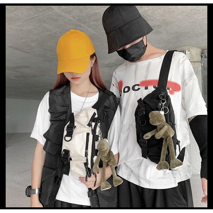 túi đeo chéo thể thao phong cách đường phố cá tính hiphop hàn quốc