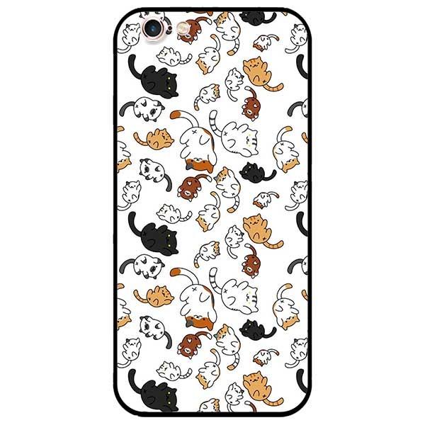 Ốp lưng dành cho Iphone 5 / 5s / 5Se - Iphone 6 / 6s - Iphone 6 Plus / 6s Plus mẫu Họa Tiết Mèo Nền Trắng
