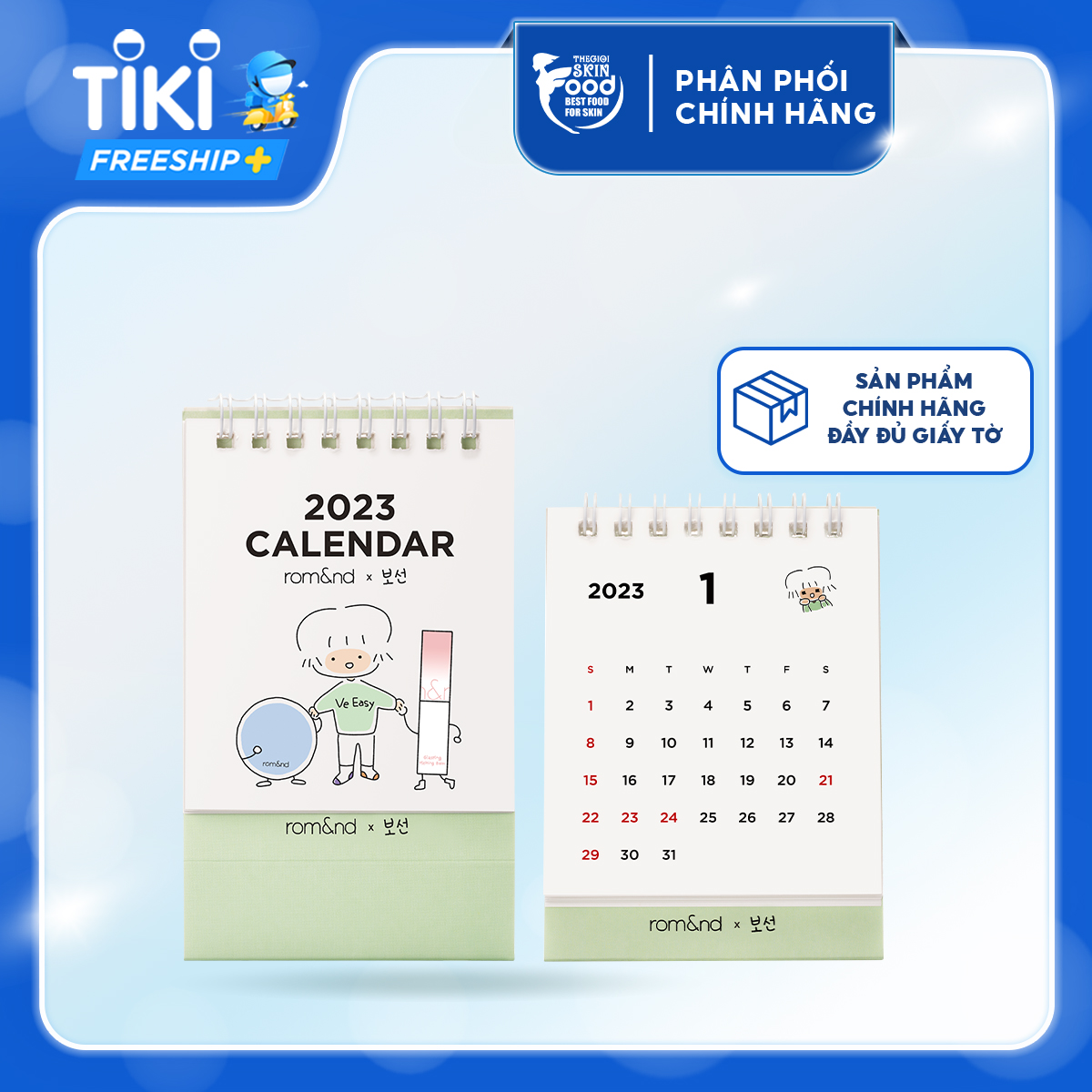 [HB GIFT] Lịch để bàn 2023 Romand Mini Table Calendar (HÀNG TẶNG KHÔNG BÁN)