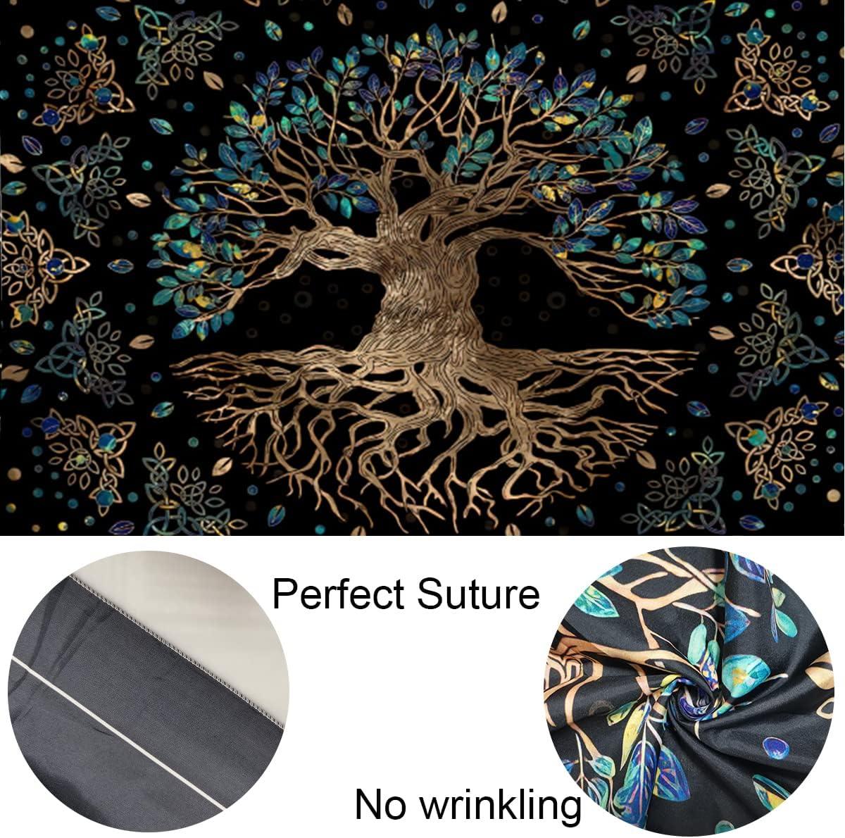 Phòng ngủ Tree lá xanh của cuộc sống Tapestry Trang trí tường treo cho phòng ngủ Phòng khách Tấm thảm 130cm*150cm