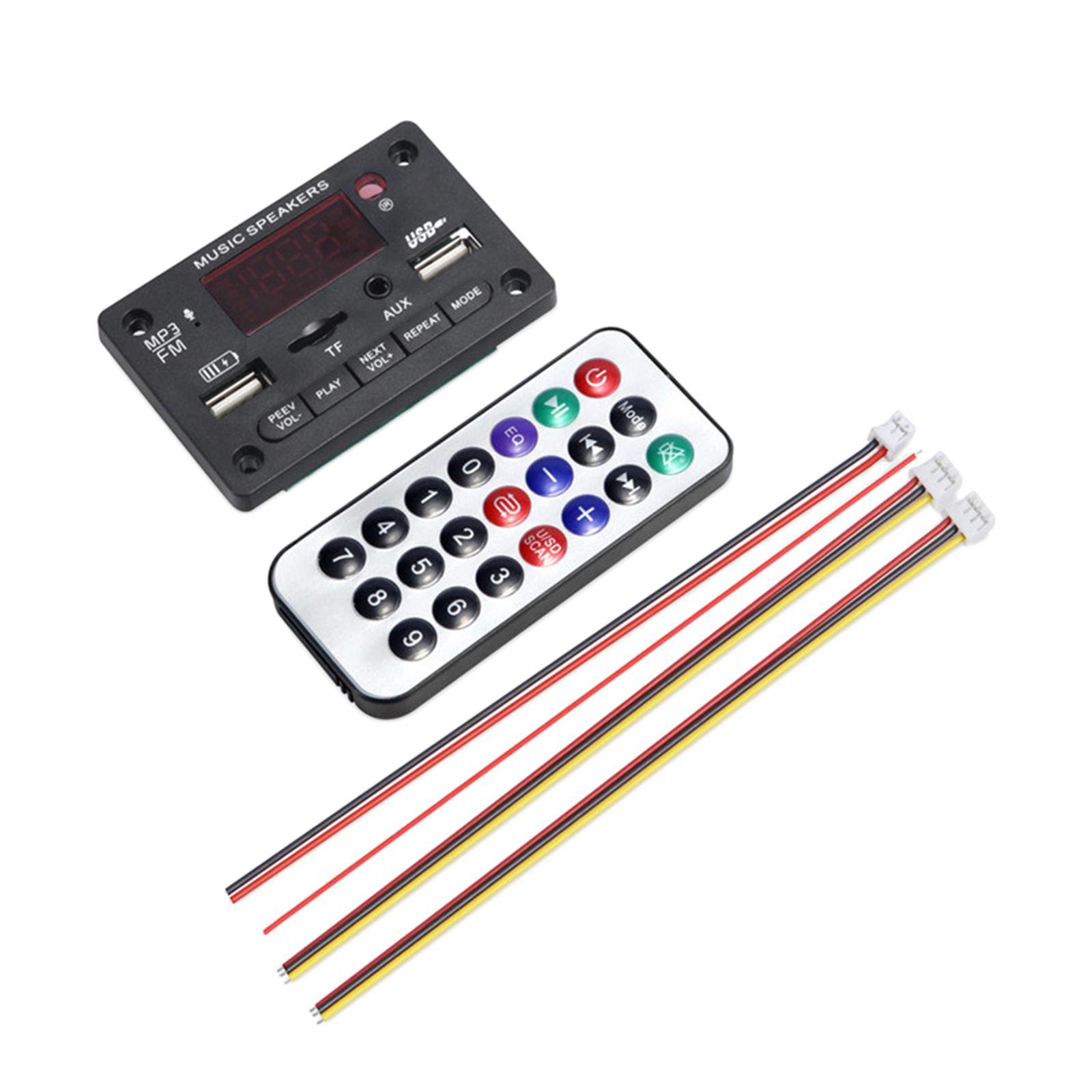 MP3 Player Decoding Board Module -Free MP3 Player Accessories Black