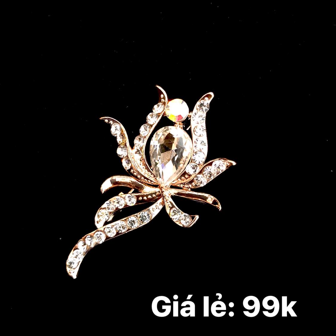 Phụ kiện thời trang ghim Cài áo hoa hồng, dễ thương, chất lượng, hình thật