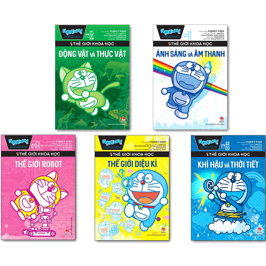 Combo 5 Cuốn Doraemon Thế Giới Khoa Học