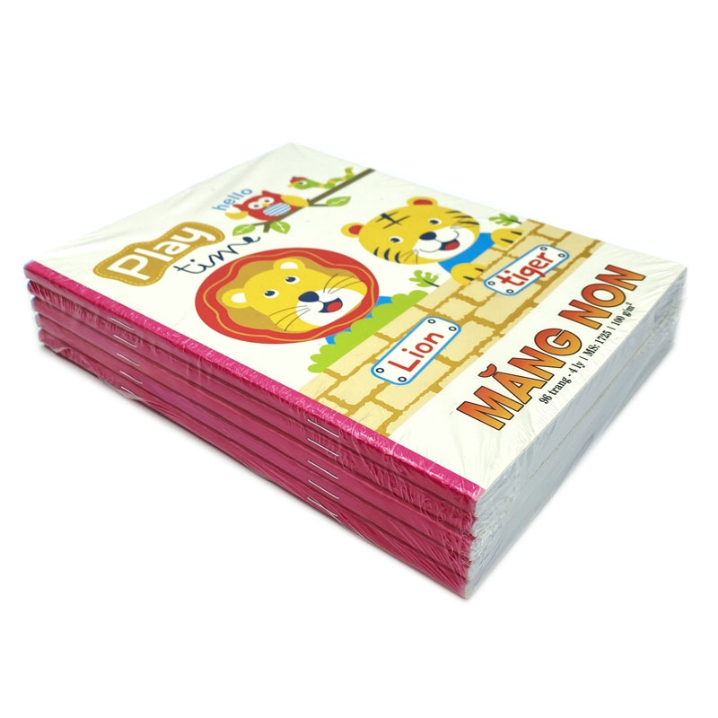 Vở Măng Non 4 Ô Ly 96 Trang 1725 - Hình Sư Tử + Hổ