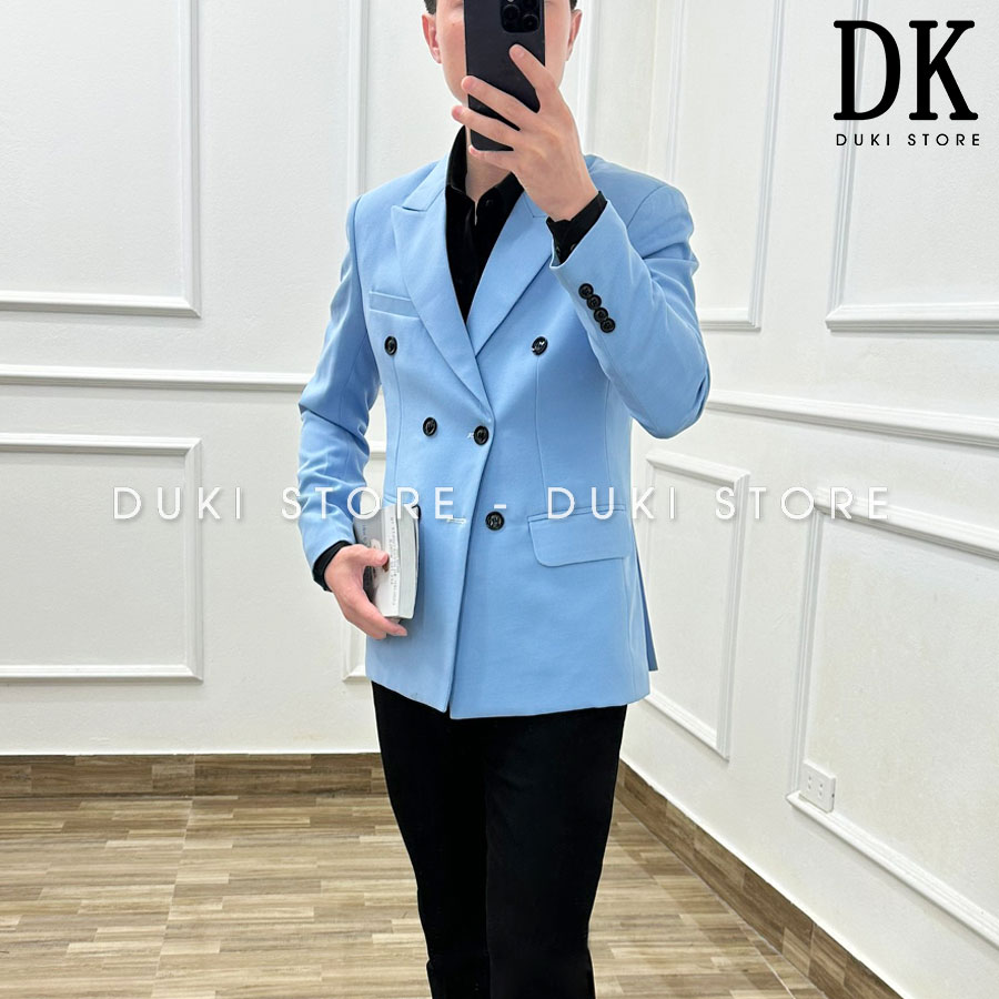 Áo vest nam, áo blazer nam 6 nút Hàn Quốc xanh lá cực sang EDK0013 - DUKI STORE