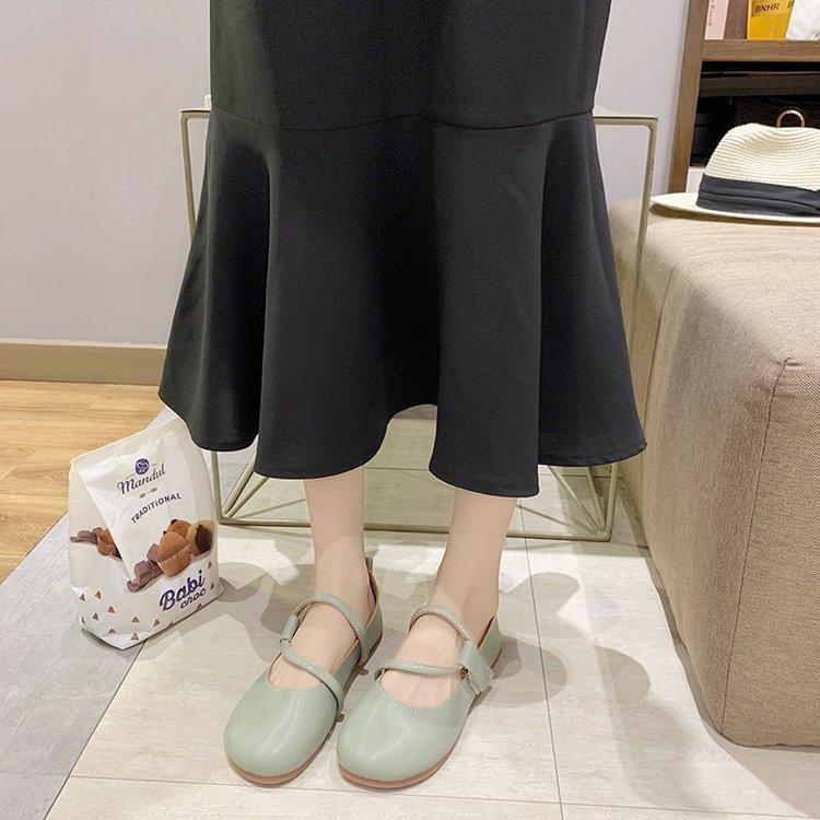 Giày búp bê mũi tròn dễ thương cho nữ
