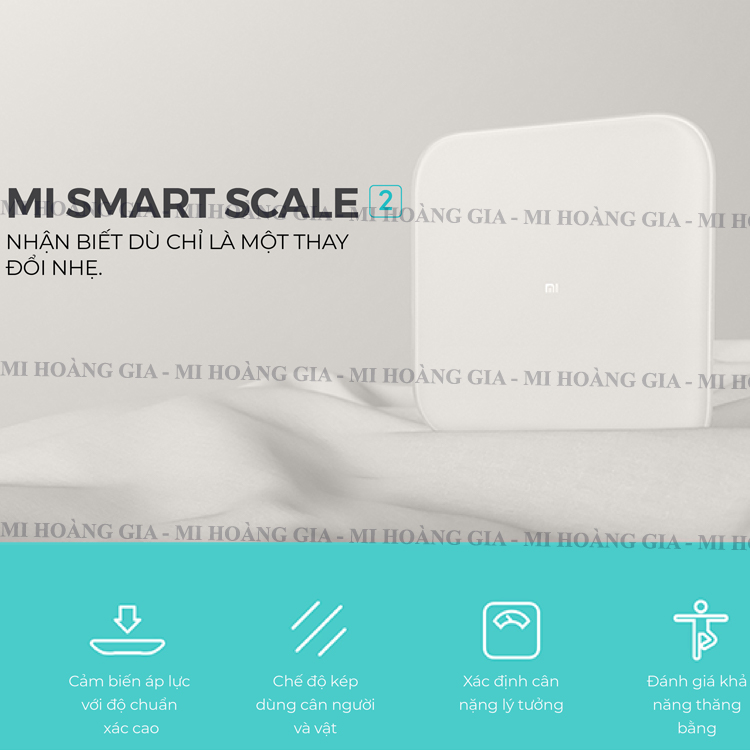 Hình ảnh Cân Sức Khỏe Xiaomi Thông Minh Mi Smart Scale 2 (NUN4056GL)- Trắng - Hàng chính hãng