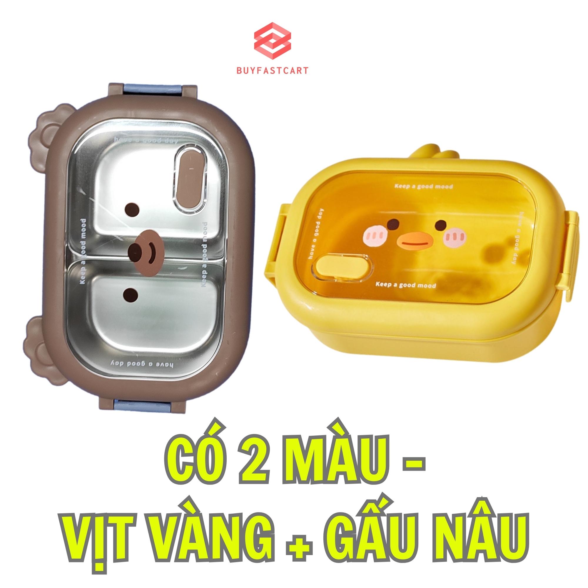 Hộp Cơm Giữ Nhiệt 2 Ngăn Lõi Inox, dung tích 950ml Buyfastcart C1: Sự Lựa Chọn Hoàn Hảo Cho Hội Quán Văn Phòng