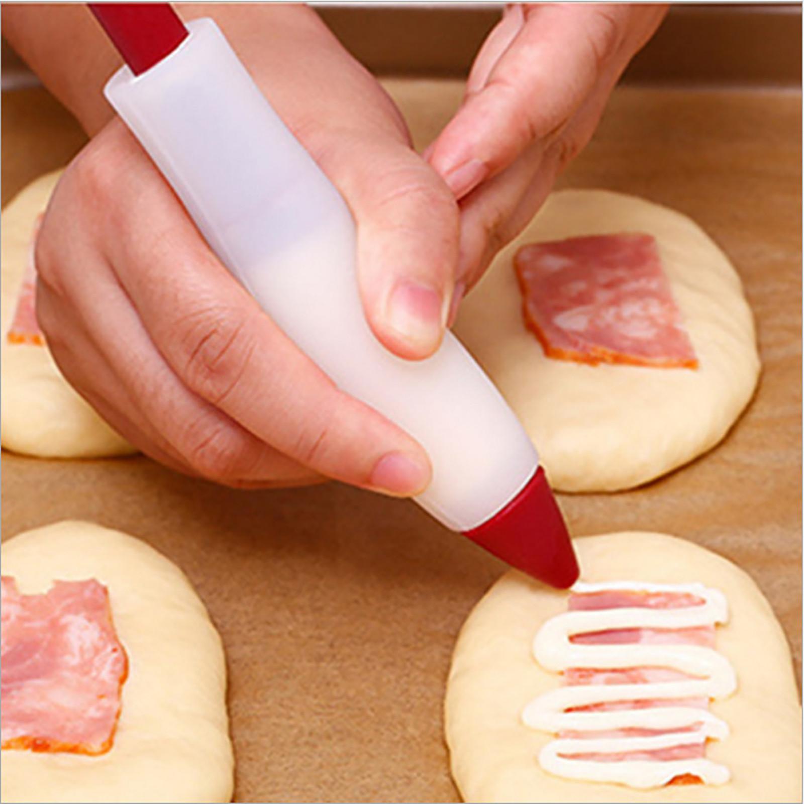 Pastry Icing Pen Công cụ làm bánh Piping Bag Đầu vòi phun Bánh kẹo mềm Kem  Đầu Muffin Món tráng miệng Trang trí Phụ kiện nhà bếp