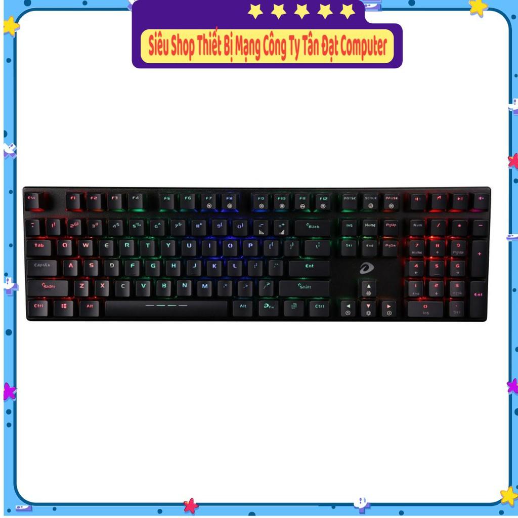 Bàn phím cơ Gaming DAREU EK810 - Black - Pink (MULTI-LED, Blue/ Brown/ Red D switch)- Hàng Chính Hãng