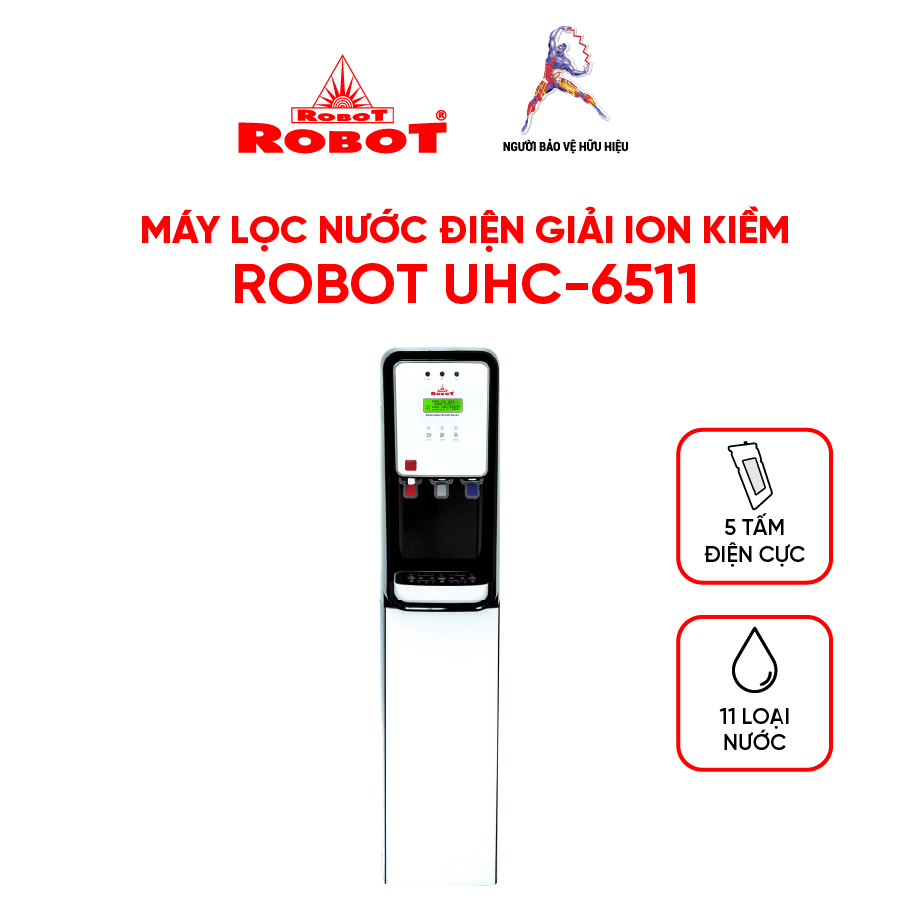 Máy Lọc Nước Điện Giải Ion Kiềm ROBOT UHC 6511 - Hàng Chính Hãng