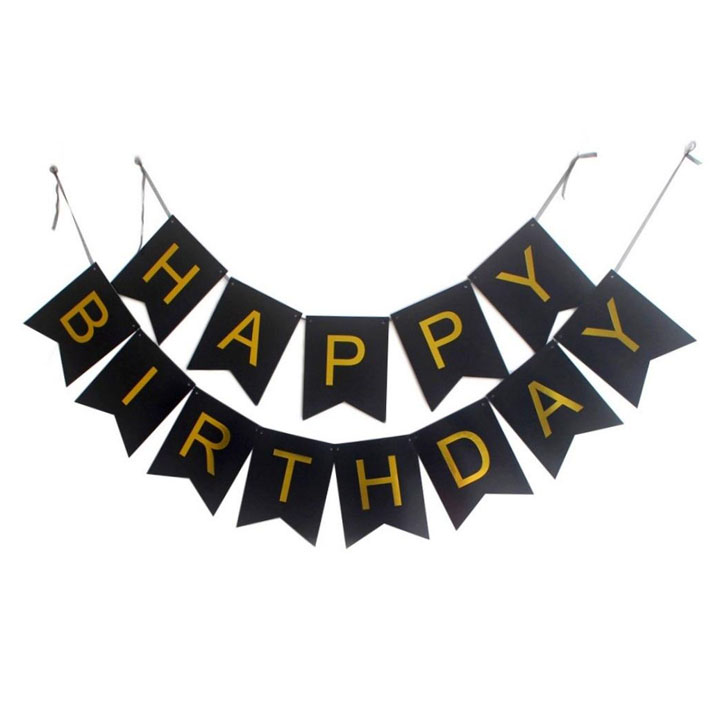Dây chữ Happy Birthday trang trí sinh nhật