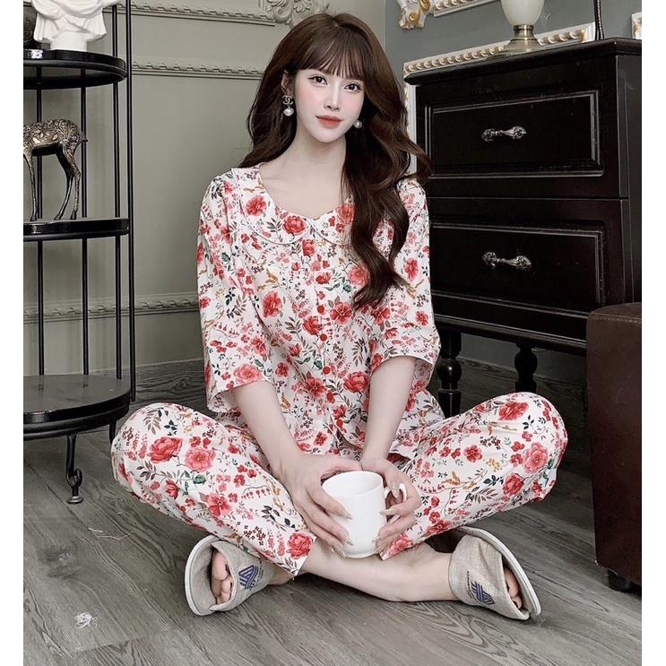Đồ nữ, đồ bộ mặc nhà, quần áo nữ chất kate hàn
