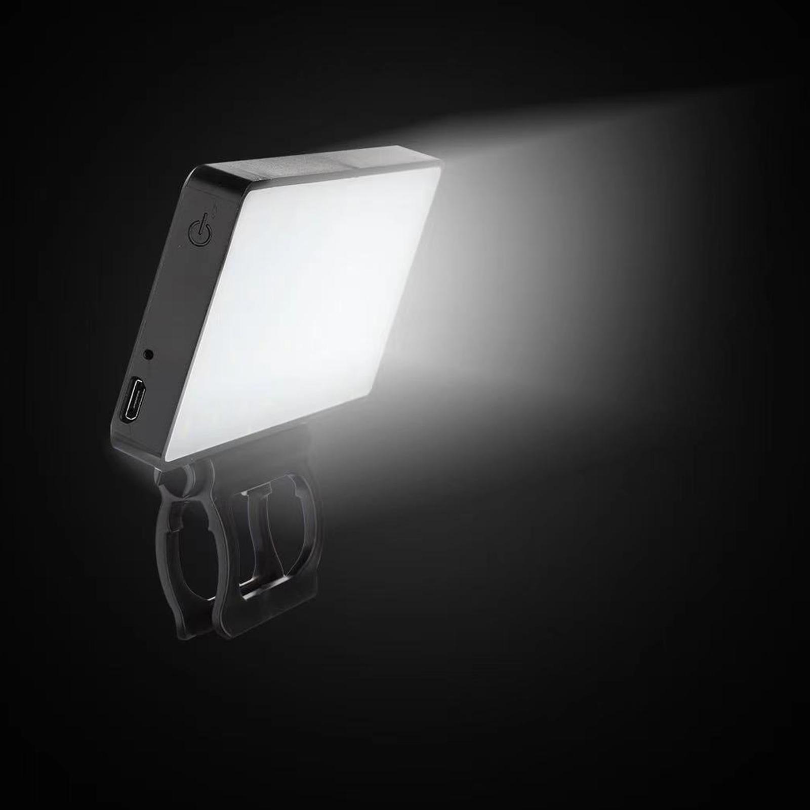 LED Video Fill Light, Clip on 3 Light Modes Selfie Light for Live Streaming Filming