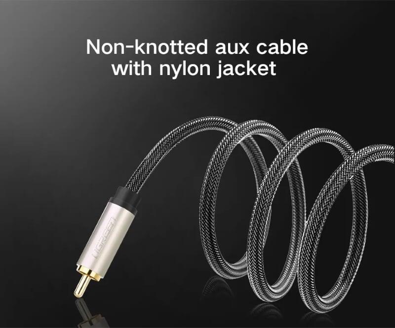 Ugreen UG20733AV132TK 2M chỉ dùng cho tv xiaomi màu Xám Cáp âm thanh bông sen Coaxial sang 3.5mm dương cao cấp - HÀNG CHÍNH HÃNG