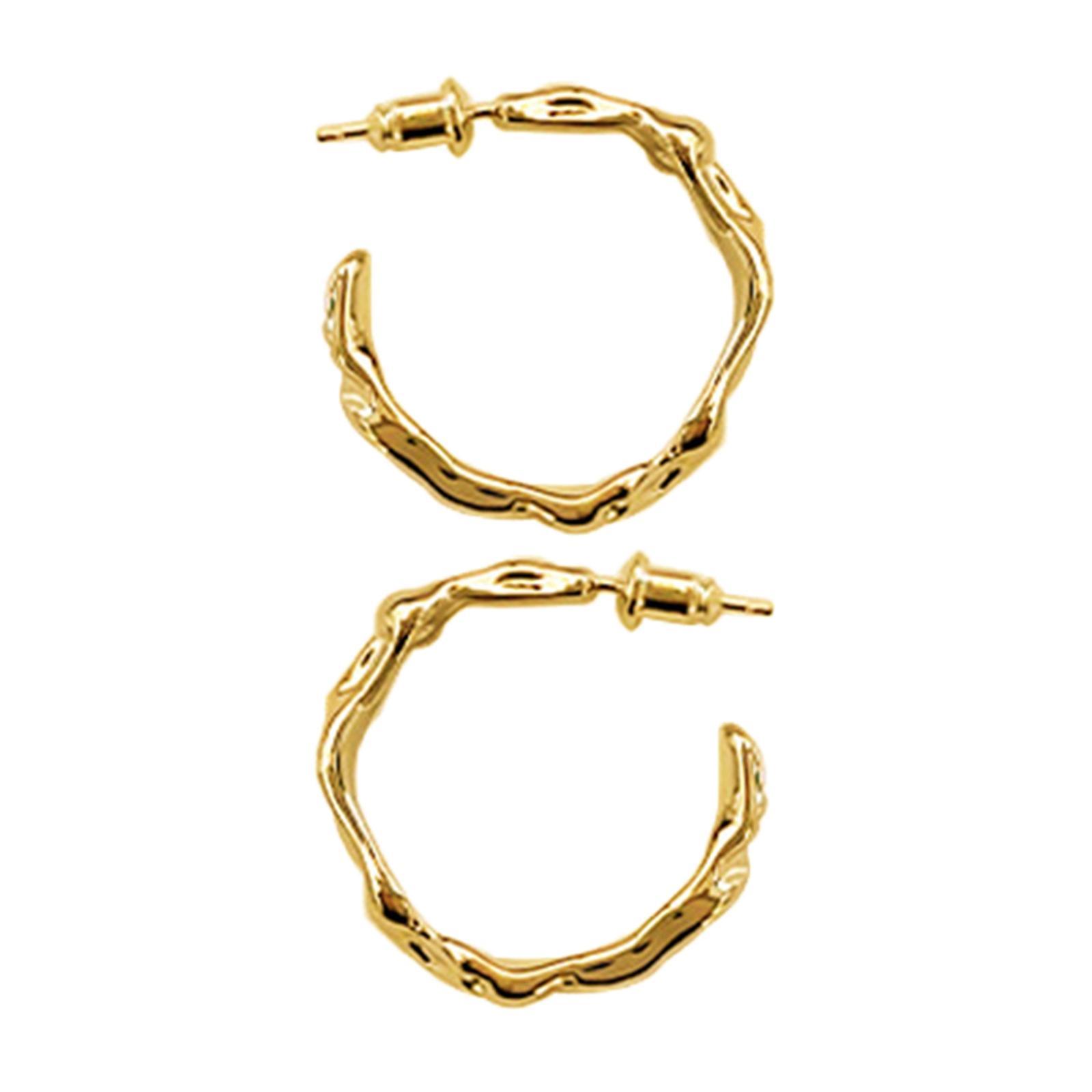 2x Earrings Irregular Beautiful Simple unique Jewelry Women