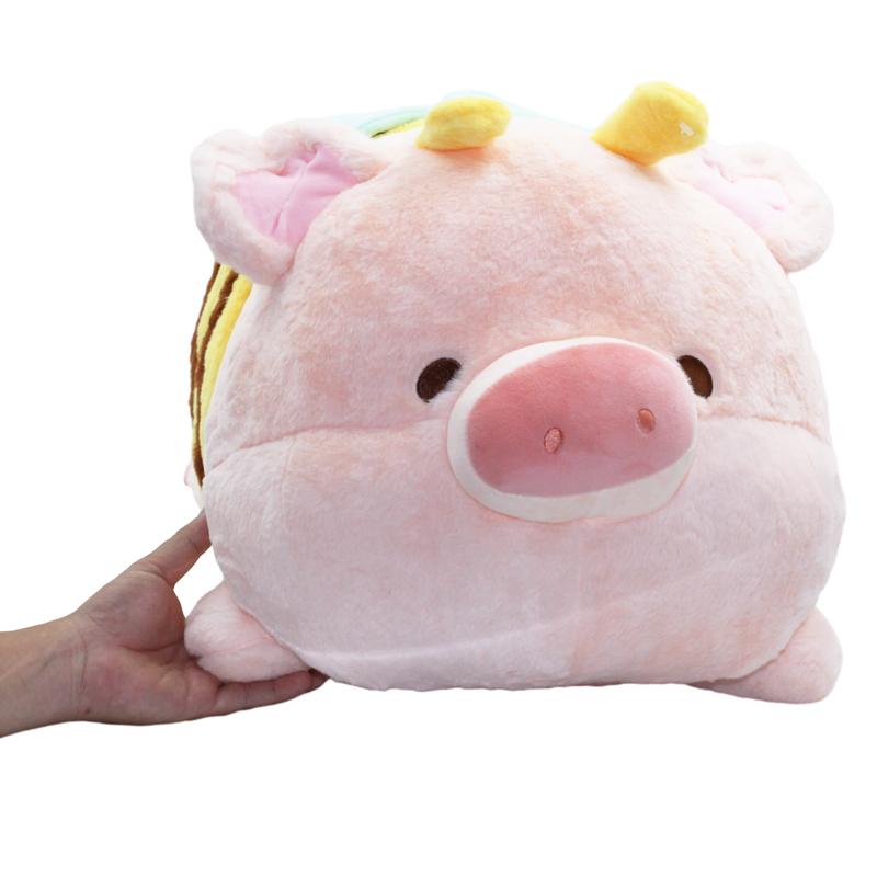 Thú Bông Heo Hồng Mặc Quần Ong Vàng 65 cm - ZooZoo 65620