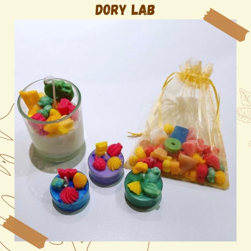 Nến Thơm Handmade Topping Ngũ Sắc Cute - Dory Lab