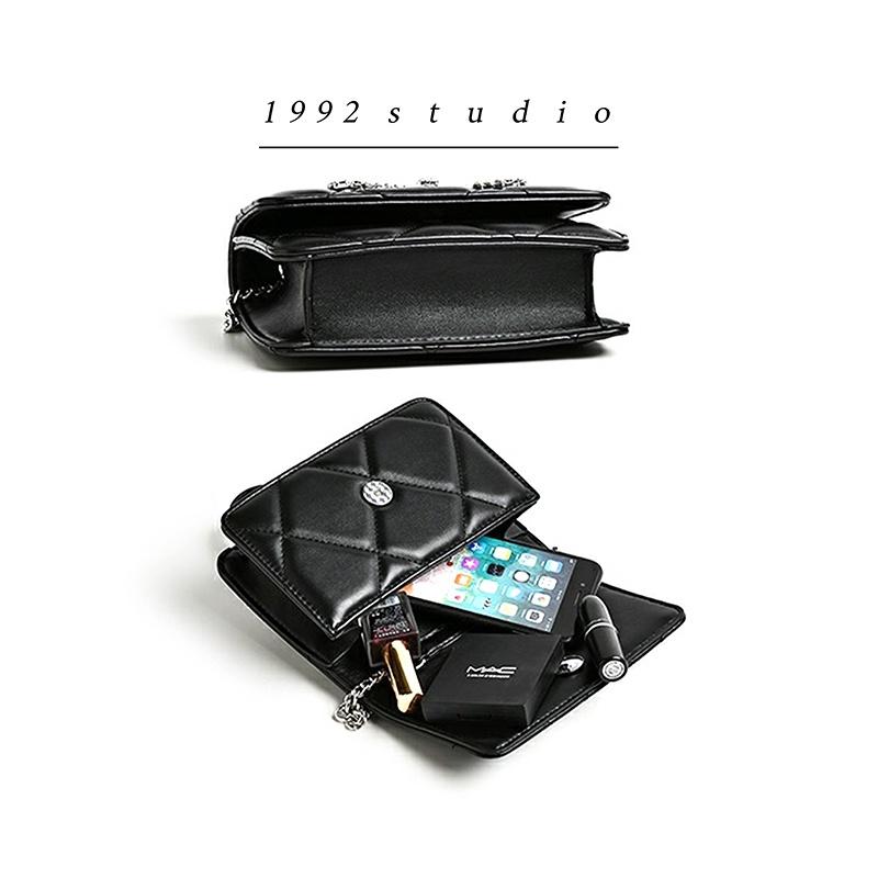 Túi xách nữ 1992 s t u d i o / SEINE BAG/ mini size dây xích phối da