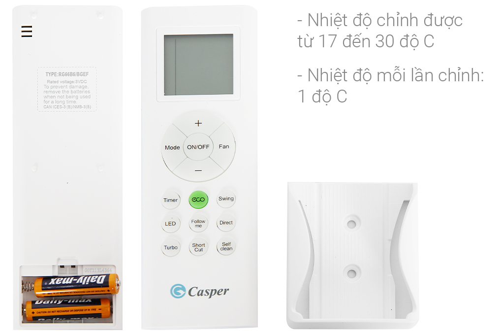 Máy Lạnh CASPER Inverter 2.0 HP IC-18TL32 - Hàng chính hãng - Giao HCM và 1 số tỉnh thành