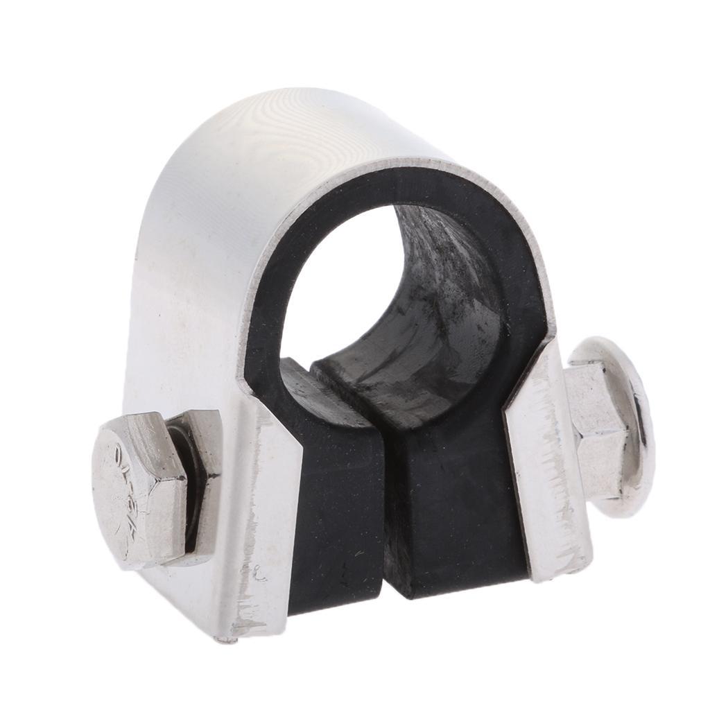 Motorbike Handlebar Mounting Bracket Clamp Gauge Rubber /8" 1"