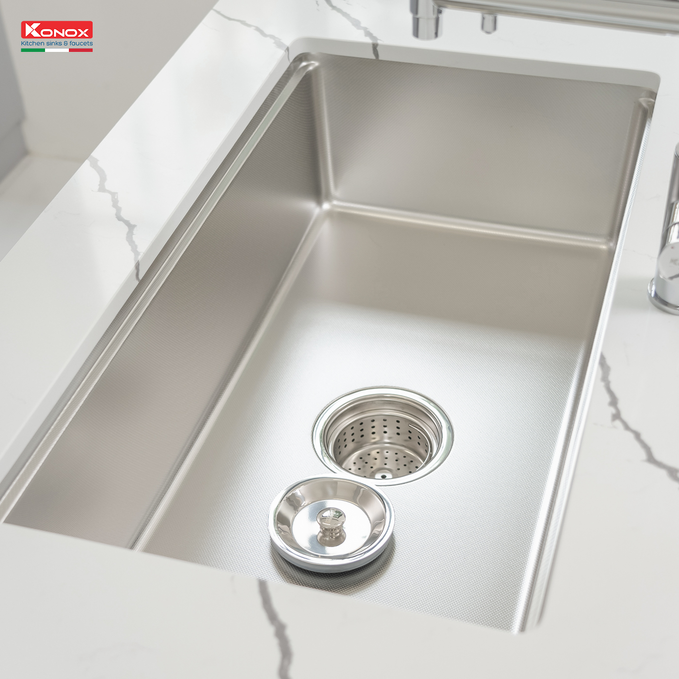 Chậu rửa bát chống xước Undermount Sink KN8146SU Dekor Basic - Bảo hành chính hãng 10 năm