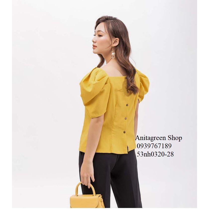 53nh0320-ÁO KIỂU CỔ VUÔNG THỜI TRANG s-6xl