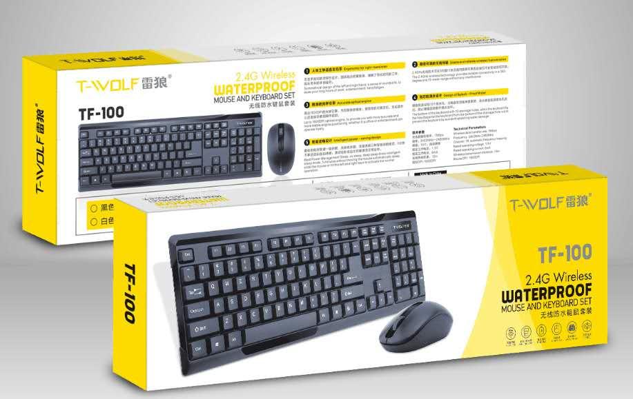 Bộ Phím Chuột T-Wolf TF100 – Hàng Chính Hãng