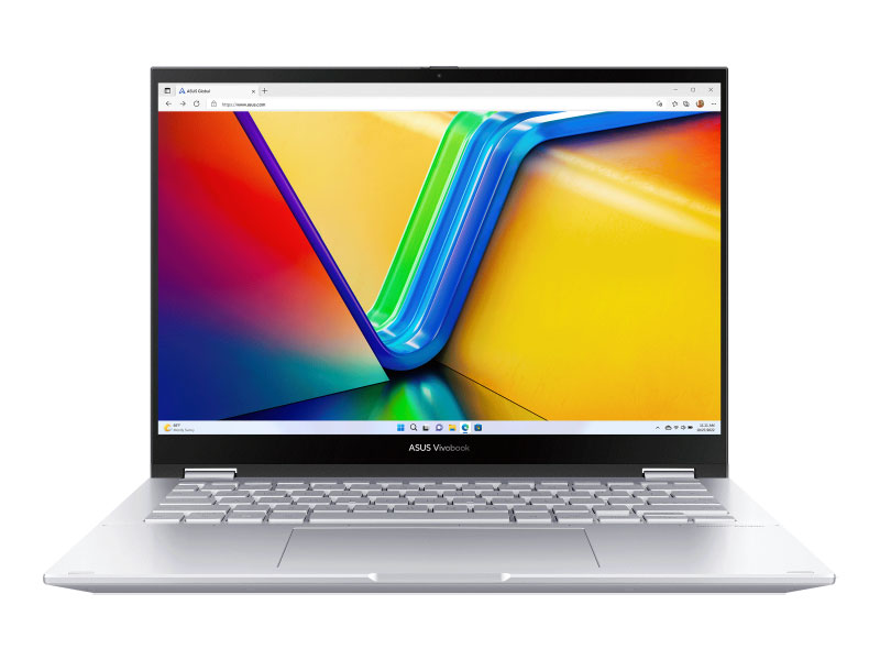 Laptop Asus Vivobook S Flip TN3402YA-LZ192W (AMD Ryzen R5-7530U | 16GB | 512GB | AMD Radeon | 14 inch WUXGA | Cảm ứng | Win 11 | Bạc) - Hàng Chính Hãng - Bảo Hành 24 Tháng