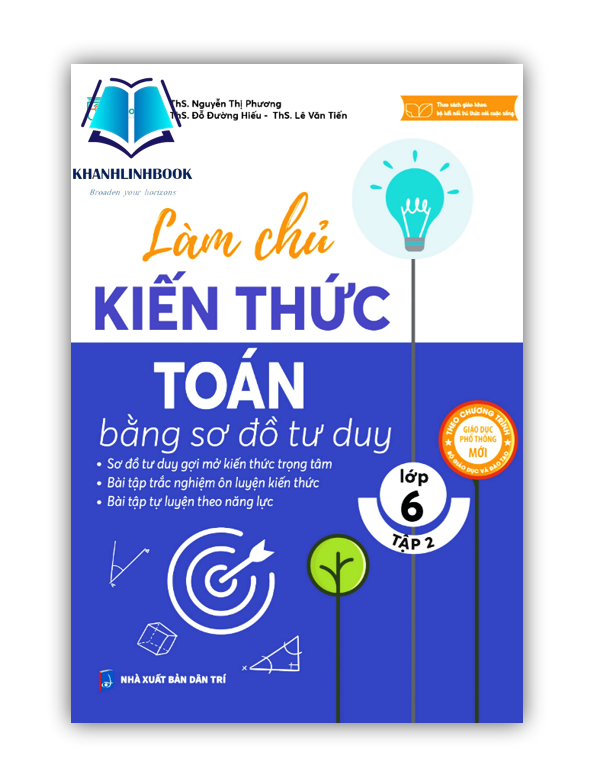 Sách - Làm Chủ Kiến Thức Toán Lớp 6 Bằng Sơ Đồ Tư Duy - Tập 2