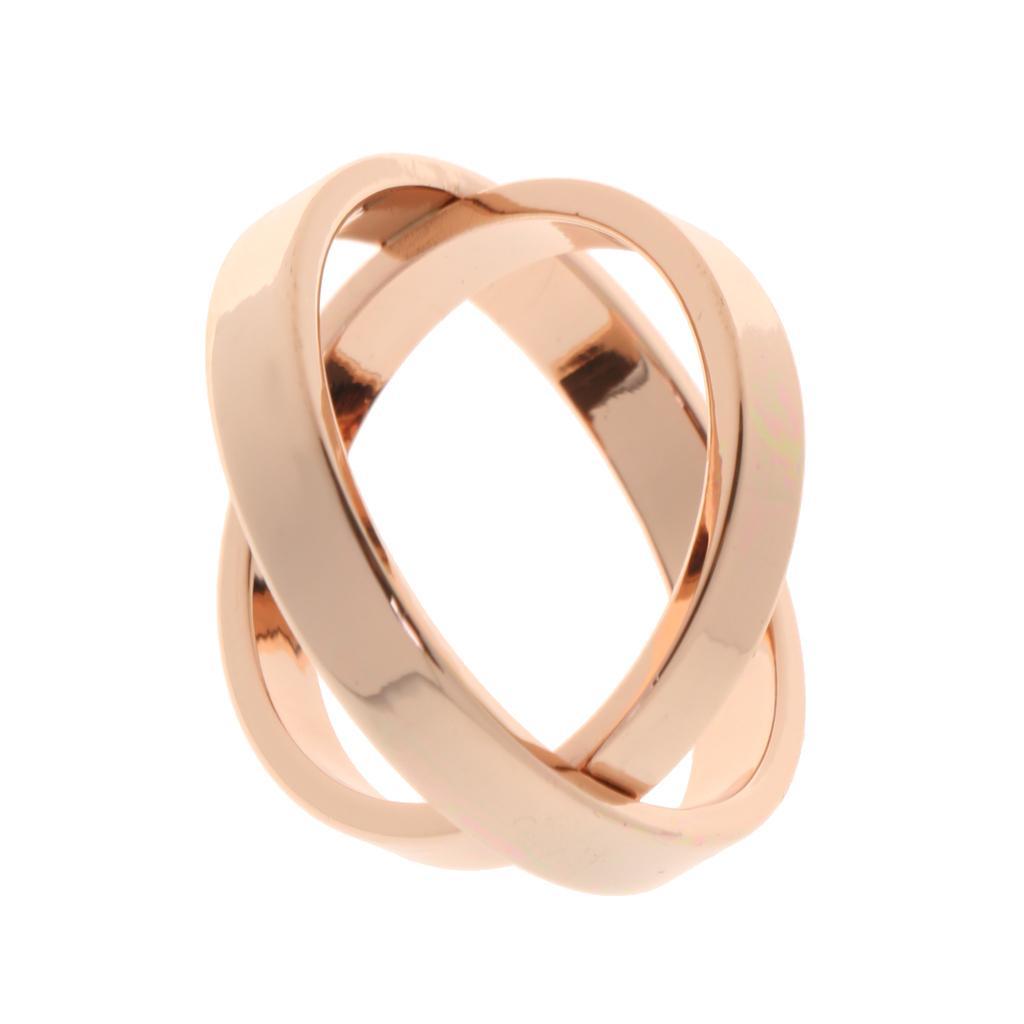 GOLD DOUBLE SCARF BUCKLE HOLDER BROOCH GIFTS
