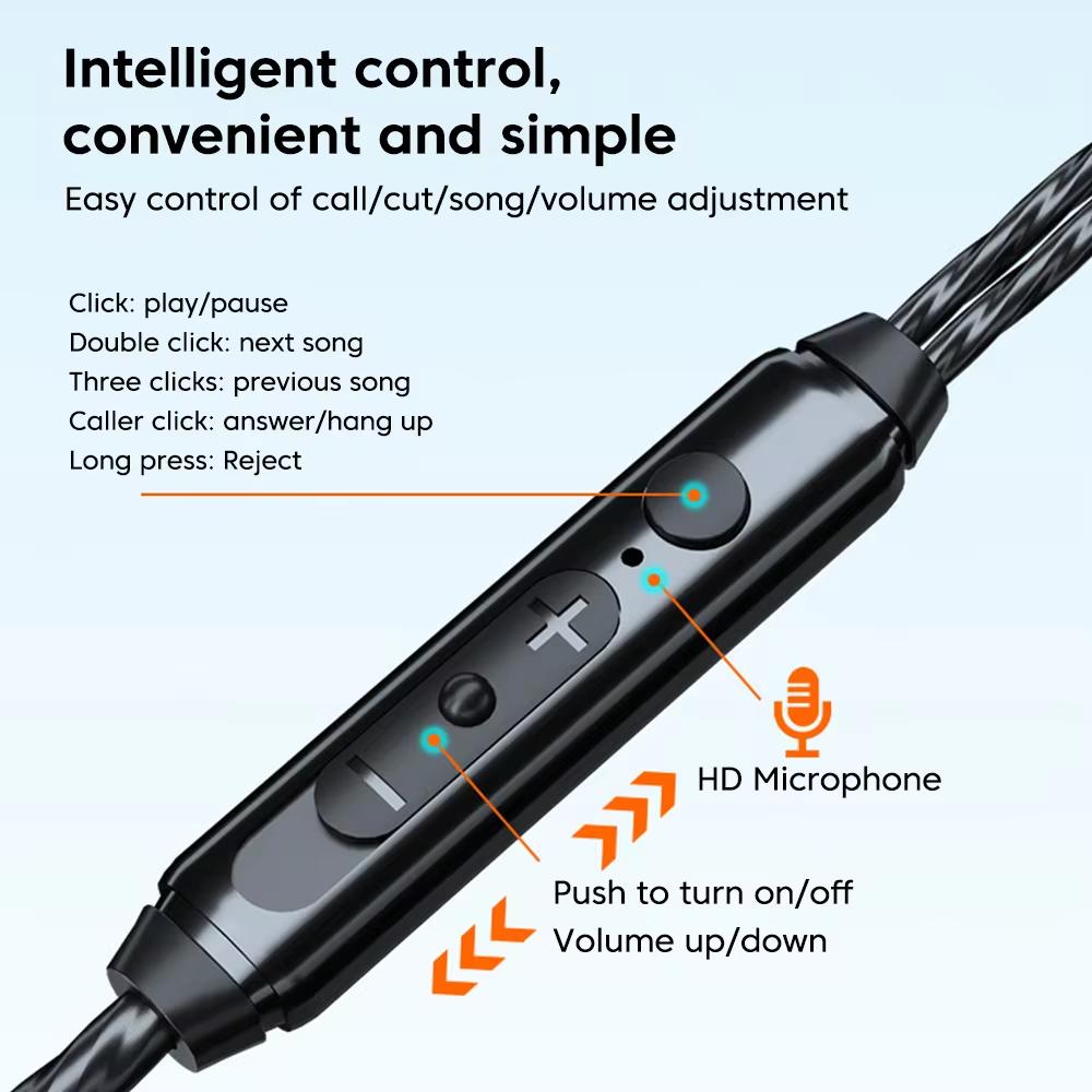 Tai nghe có dây TEKKIN KJ18 Bass Có Mic Khử Tiếng Ồn HiFi Kép 3.5mm - hàng chính hãng - 3,5 mm kép màu đen