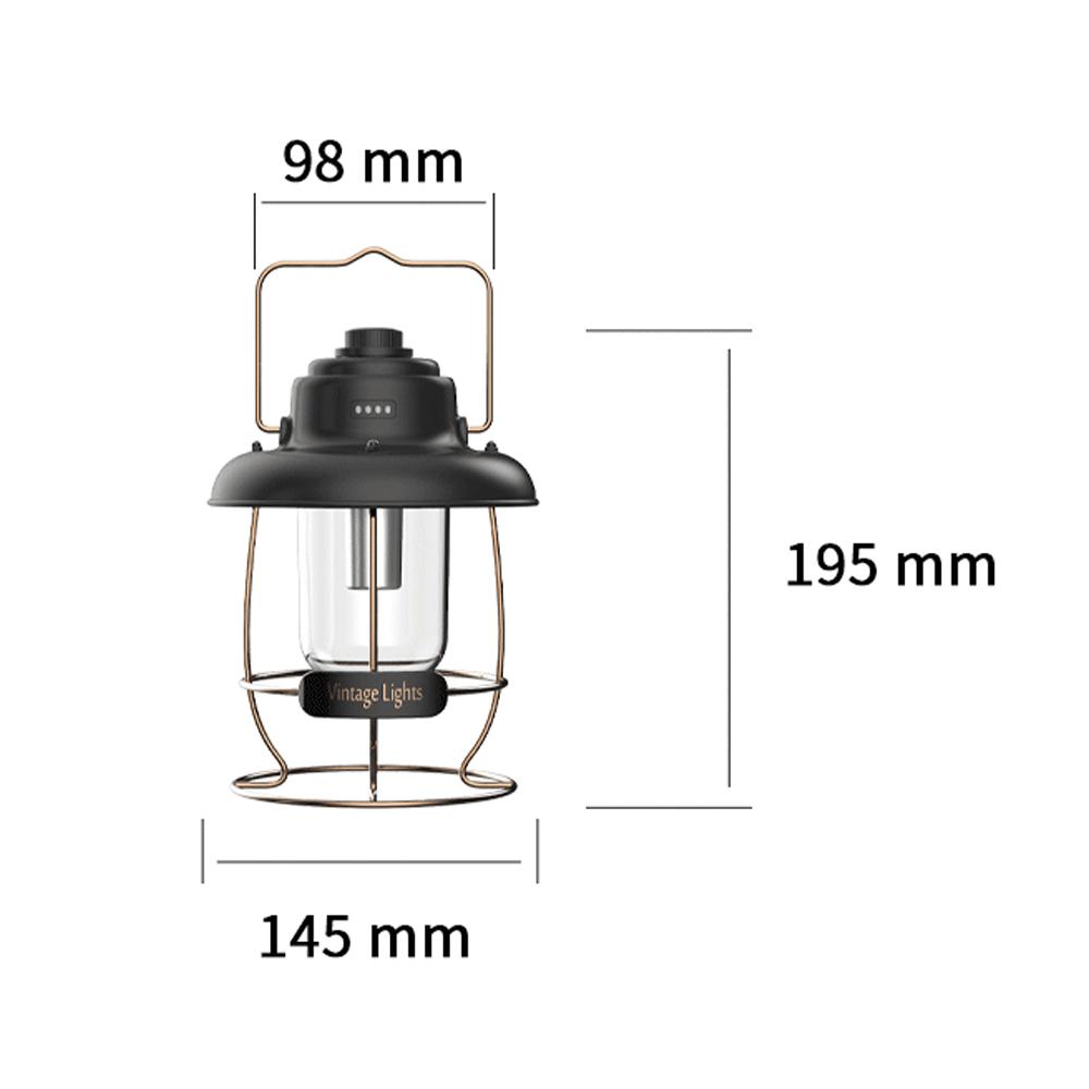 Outdoor Portable Stepless Dimming LED Camping Light USB Rechargeable Bright Lantern Emergency Lamp Street Stall Lighting