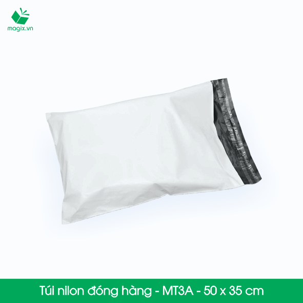 MT3A - 50x35 cm - 100 túi nilon 2 lớp đóng hàng thay thùng hộp carton