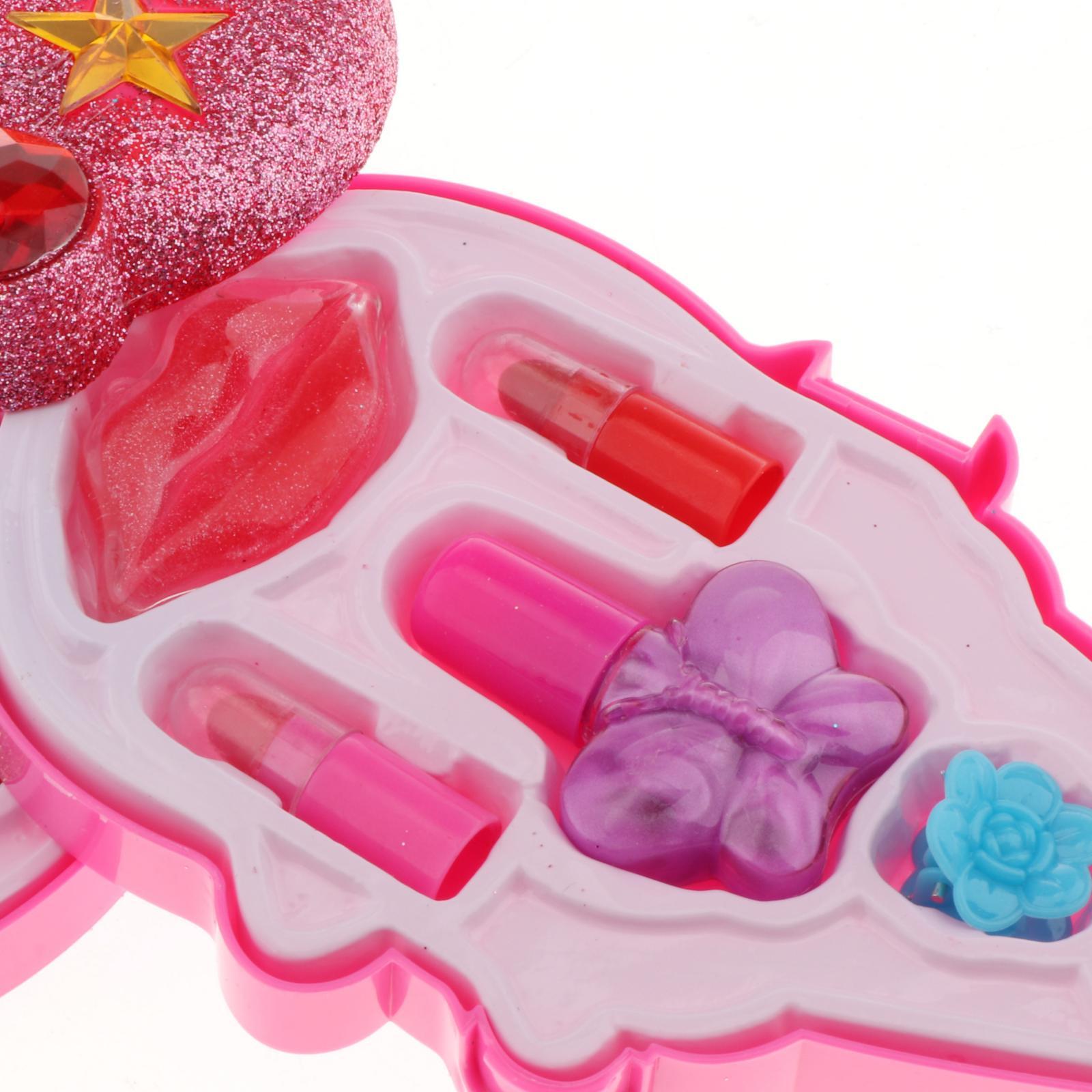 Ice Cream MakeUp Compact Case For Girls Kids Cosmetic Set double deck