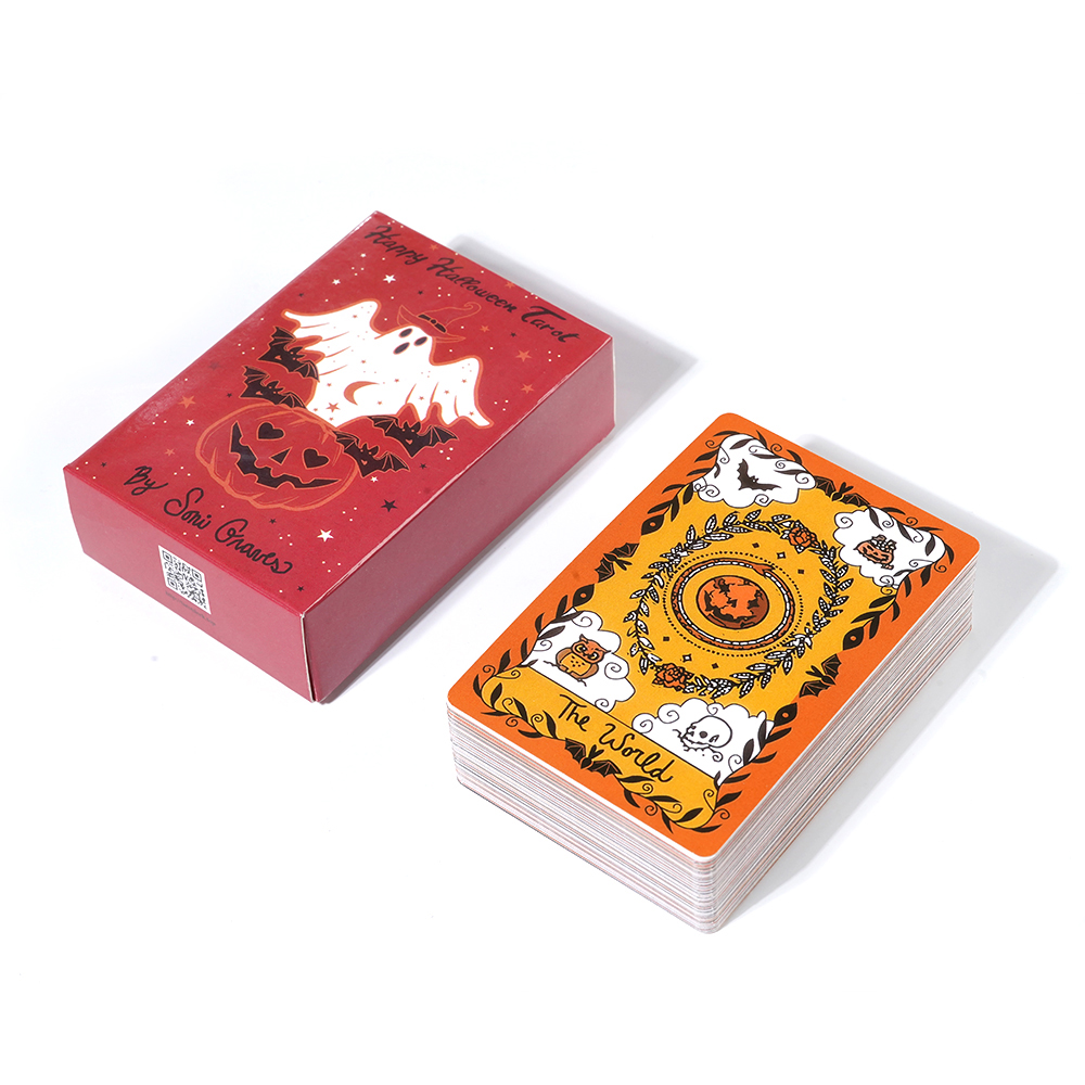 Bộ Bài Happy Halloween Tarot 78 Lá Bài Tặng Đá Thanh Tẩy