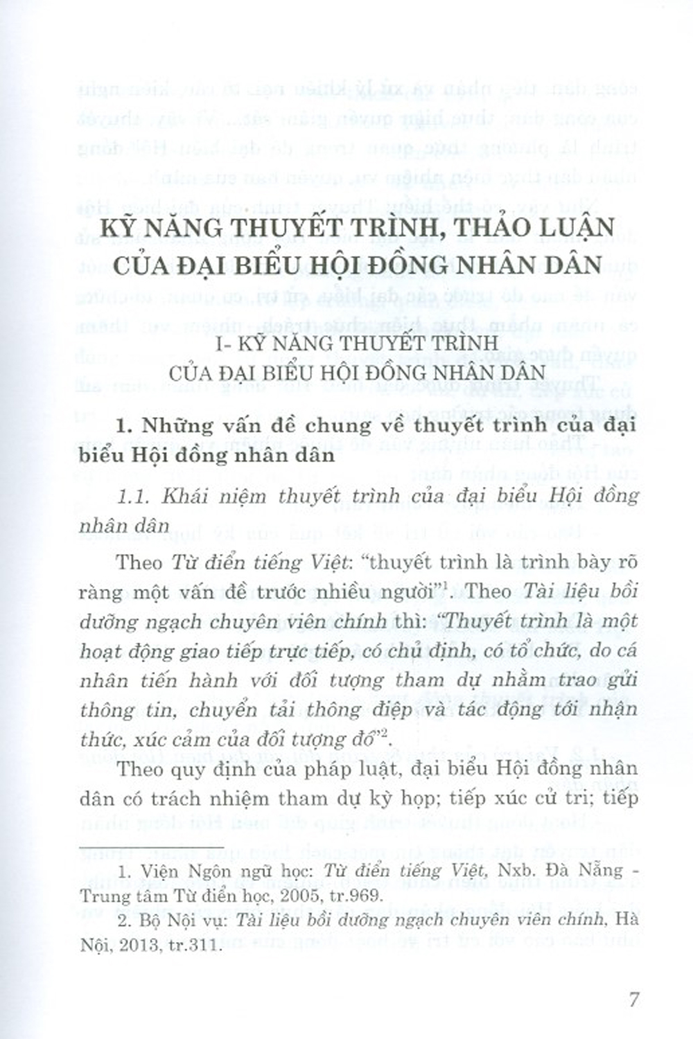 Kỹ Năng Cơ Bản Dành Cho Đại Biểu Hội Đồng Nhân Dân Các Cấp