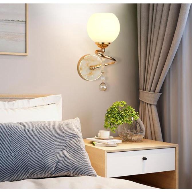 Đèn treo tường MIKEN kèm Led 3 chế độ ánh sáng trang trí cầu thang, phòng ngủ, ban công hiện đại