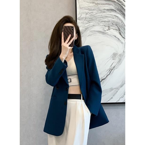 Áo Vest, Blazer nữ đẹp dễ phối - Zelie Suit xanh - Lusia