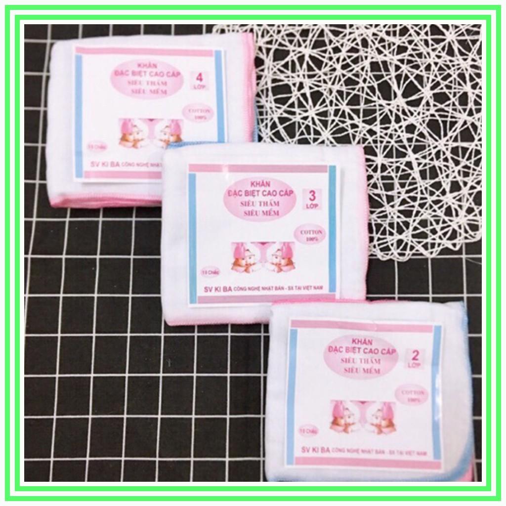 Khăn sữa xô trắng siêu mềm cho bé trai gái sơ sinh – K03