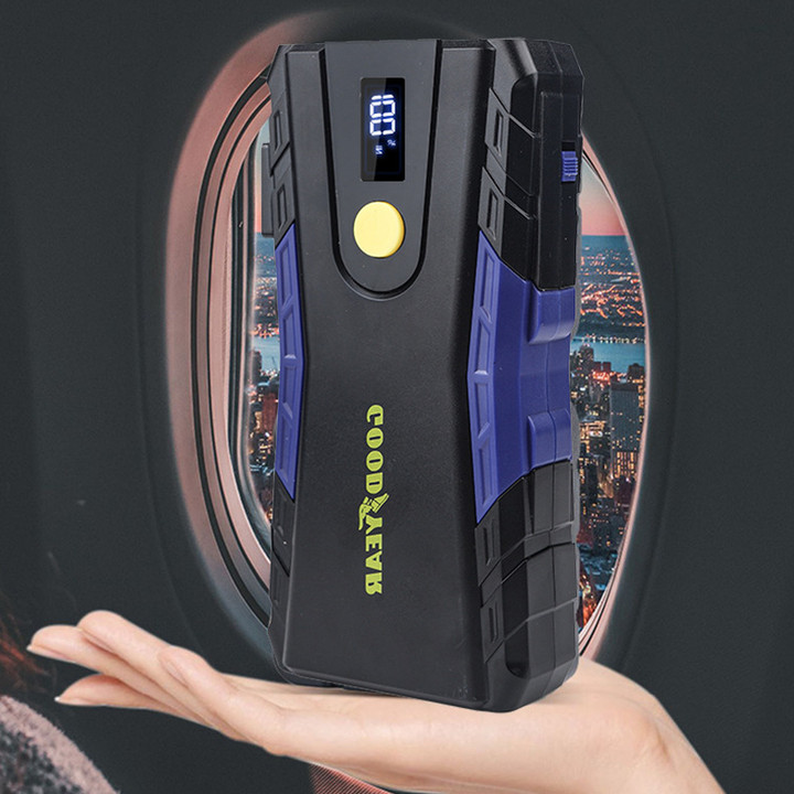 Bộ kích điện acquy ô tô, kiêm pin sạc dự phòng Goodyear GY-5229 Dung lượng 12000mAh - Hàng nhập khẩu