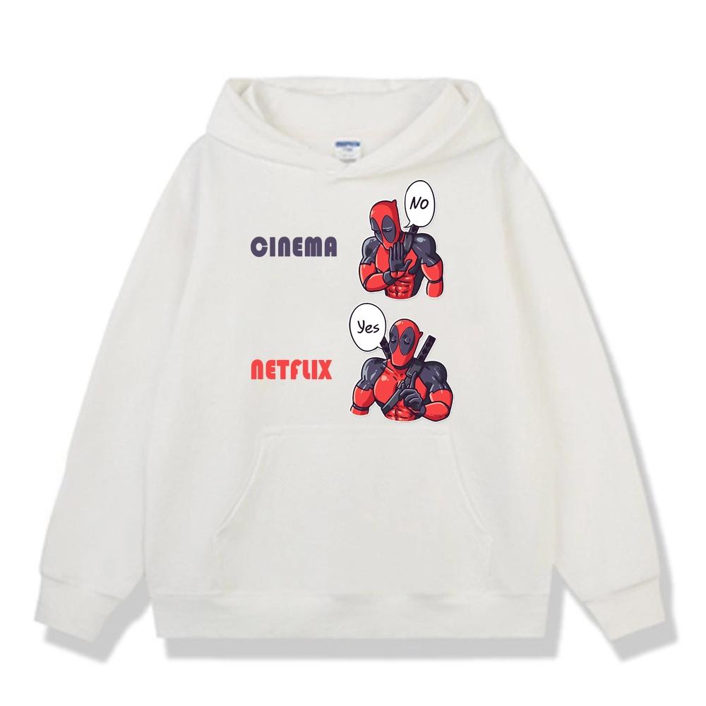 Hoodie nam Deadpool biểu cảm Yes No hài hước mcu BND470 - Xanh biển