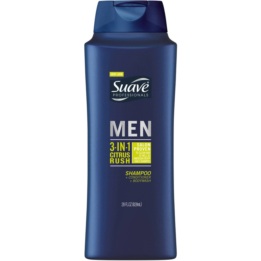 [CHÍNH HÃNG] DẦU GỘI SUAVE 3 IN 1 PROFESSIONALS MEN 828ML USA