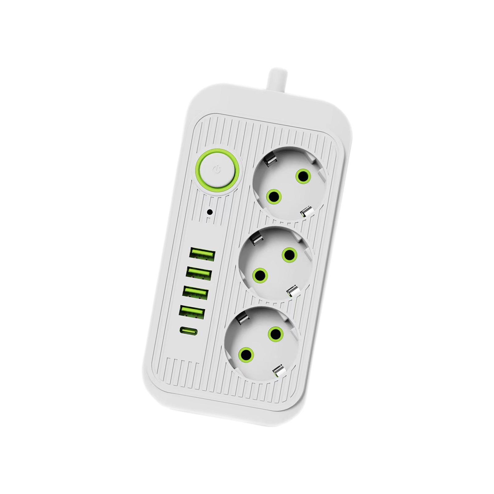 Power Strip Multiple Plug Base Fast Charging EU Adapter for Wall Home Office