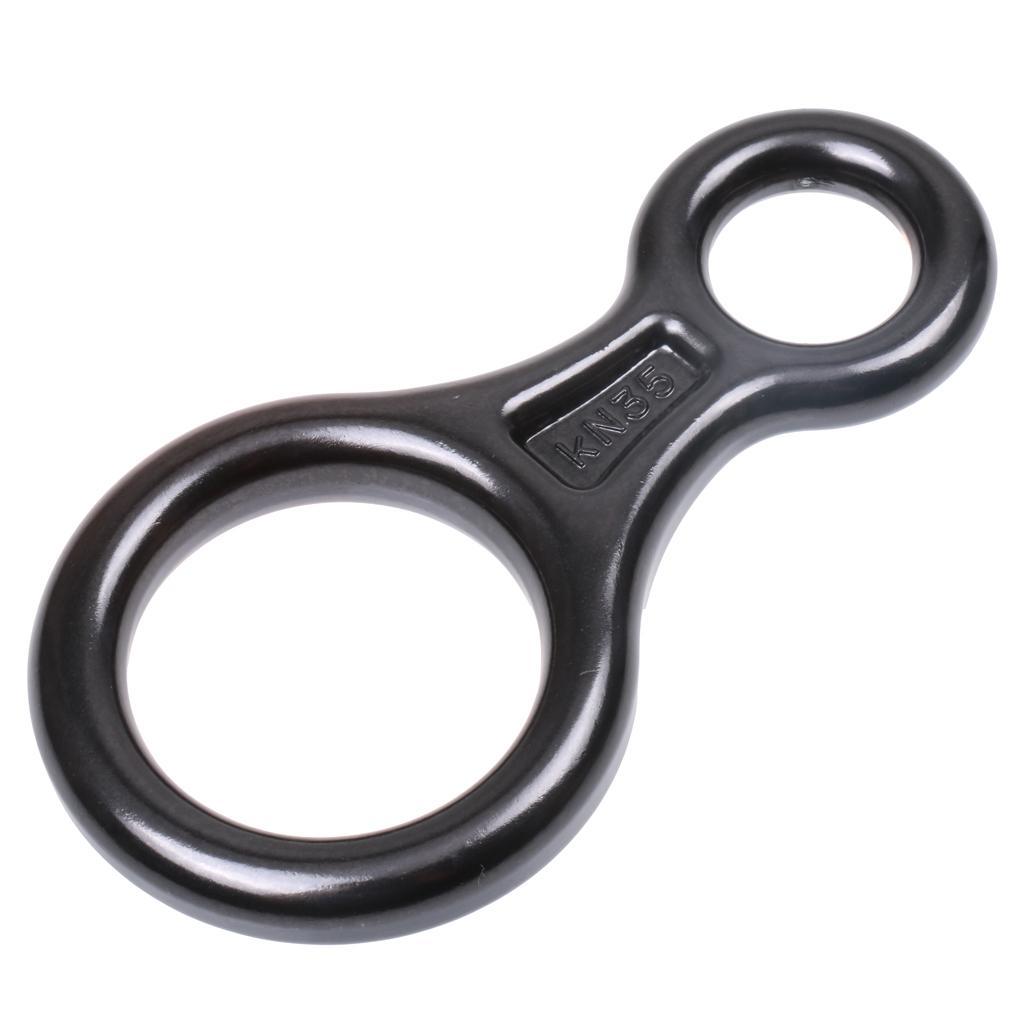 2pcs Safety Climbing Outdoor Rescue Figure 8 Belay Device Rappel Descender