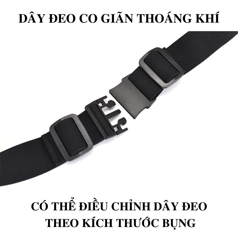 Túi Chạy Bộ Đeo Bụng Phản Quang, Đai Đeo Bụng Nam Nữ Thoáng Khí Đa Năng Đựng Điện Thoại Ví Tiền Có Ngăn Để Bình Nước Chạy Bộ, Đi Xe Đạp , Leo Núi Chơi Thể Thao - Giao Màu Ngẫu Nhiên